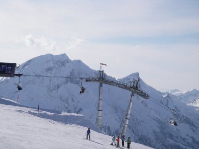 Blick zum Saloberjet (a windy day!)