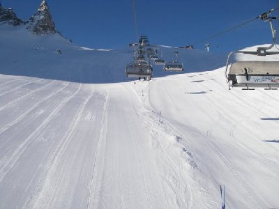 Pisten neben der Wartherhornbahn