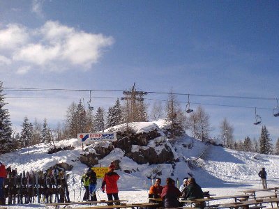 Schöner Ausblick auf der Hütte auch die 3SB Kammerkör.