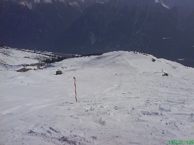 ein teil der traumpiste - unten folgt ein noch breiterer hang zum carven!