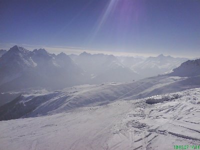ausblick von der salaniva-bergstation