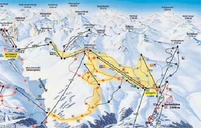 Beschneite Flächen - Schneeanlage Rotkogl ab Winter 2007/08