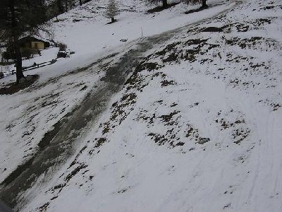 Der Prarion-Ziehweg am Anfang des Urlaubes. Ging noch zu umgehen...