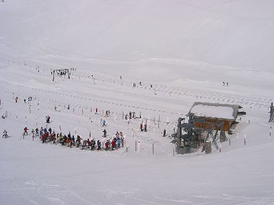 Hier sieht man die Loipe