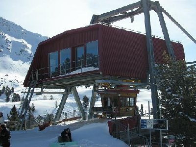 Ankunft der 4-SB Prarion (Garaventa) auf dem Tracouet