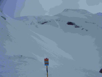 Weisse Weiten oberhalb der Bergstation Chï¿½lenegg