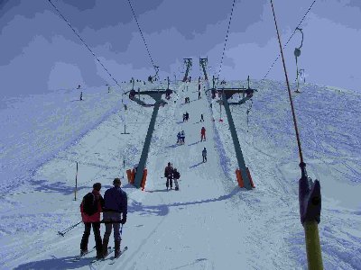 Der Doppellift Junior, links Bï¿½gel, rechts Teller