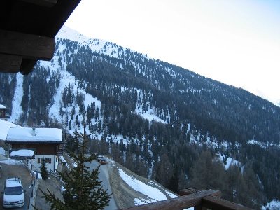 Kaum Schnee am ersten Abend.