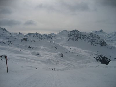 So sah das dann am Ende aus. Massenhaft Neuschnee.