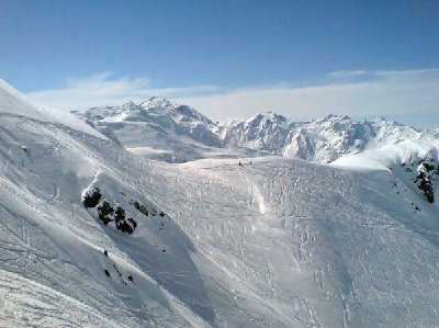 blick von der trittkopfpiste richtung obere ochsenböden