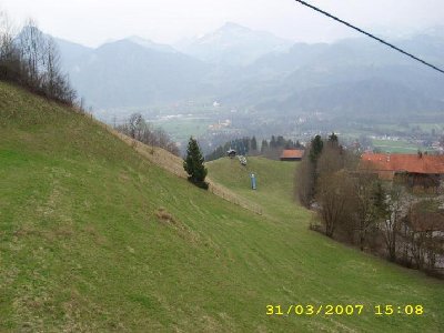 Blick zum Finkenlift, alter Leitner-Tellerlift. Ersatz wurde schon mal angekündigt.