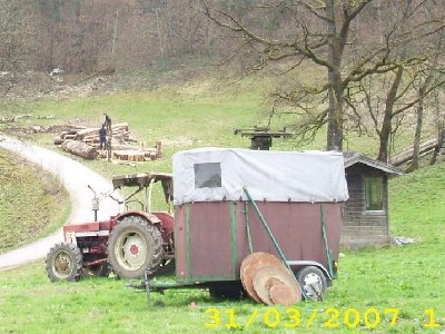 Zum Schluss nochmal Blick zur Stütze 1 Lechenlift