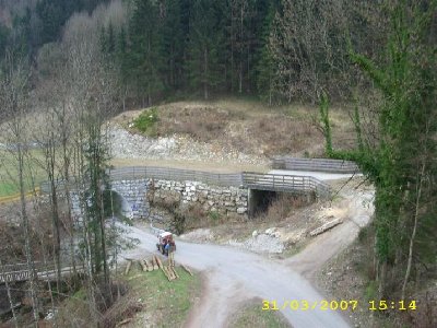 Schmales Stück der Oberaudorfer Talabfahrt