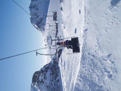 Blick zurück zur Bergstaion des Sl Windacherferner