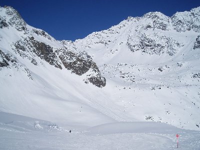 wir sind immer noch im mittleren Teil der Abfahrt