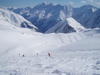 Einstieg der Skiroute Wilde Grub´n