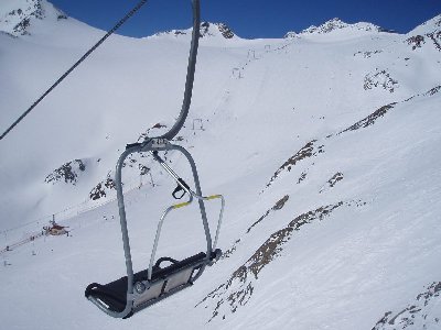Blick von der DSB Pfaffengrat auf den Gaiskarferner