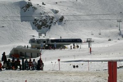 Plateau Nair und margunser corviglia-bahn