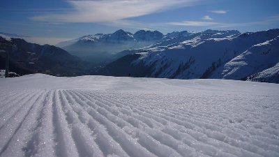 Am Morgen unbedingt sehr früh auf dem Berg sein - und dann geniiiiiessen...