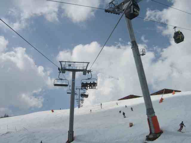 die Seilbahn wird später noch von der Krummbachbahn gekreuzt