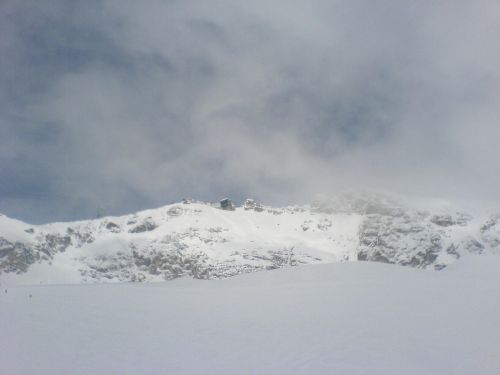 Blick auf den Zugspitzgipfel 2962m