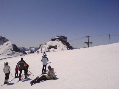 Blick Richtung Bergstation Hunerkogl und PB.