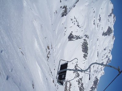 Blick auf den oberen Teil der Skiroute Nr.1