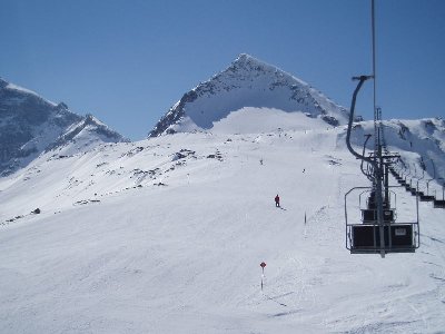 der obere leichtere Teil der Piste Nr.5 an der DSB