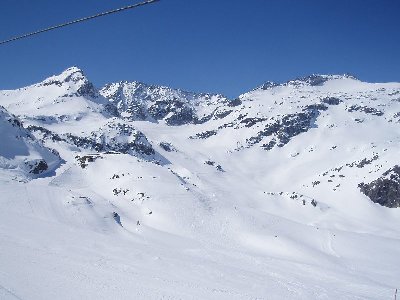 Olympiahang mit Granatspitze 3086m und Sonnblick 3088m