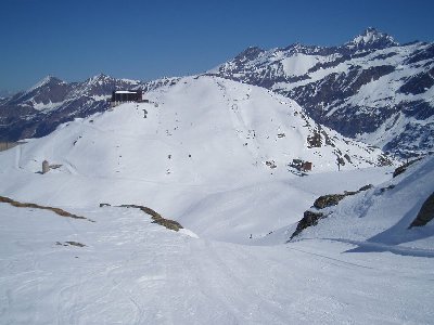 Blick auf die Rudolfshütte mit den Talstation der DSB und des SL (Kurzbügel)