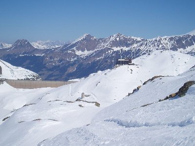 Blick von der Skiroute Nr.1 ins Tal