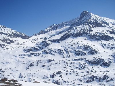 noch ein imposanter Gletscher bei der Hohen Riffel 3378m.