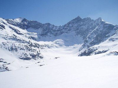 den Ödenwinkelkees um 12.00 Uhr