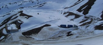 Neuer Speicherteich unterhalb des Rotkogljoch.
