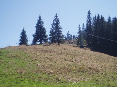 kurz vor der Bergstation des Schwebeliftes
