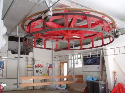 Talstation Schwebelift Bayrischzell-Sudelfeld mit Umlenkscheibe