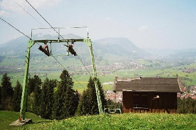 Der Ausstieg. (Im Hintergrund der Mittag/ Immenstadt)