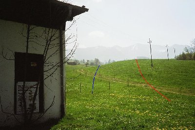 Wo lief die Trasse? Vom Lift ist absolut nichts mehr übrig...