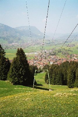 Trassenverlauf von oben gesehen.