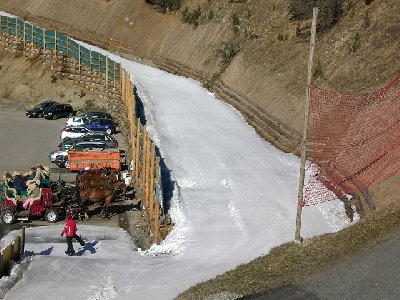 abfahrt zur mittelstation der corvigliabahn-CHANTARELLA<br />(weiter oben ist sie ein wenig schmäler)