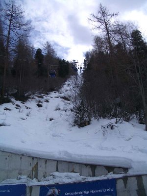 Naturschneehöhe an der Plattjen-Talstation