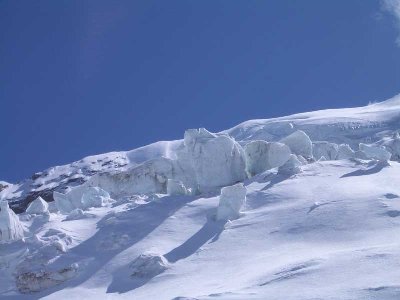 an der Gletscherpiste von Saas Grund
