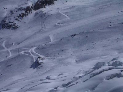 Talstation der neuen Morenia-Sesselbahn