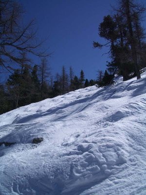 die Piste National - eine Abfahrtsroute