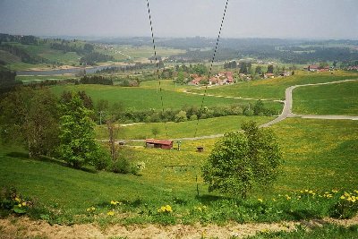 Blick nach unten auf Talstation