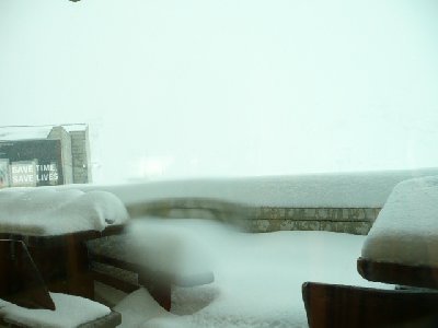 Trockerner Steg, geschneit hat es genug!