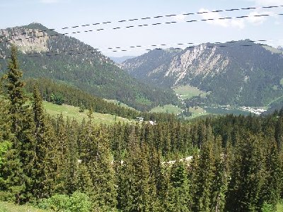 Blick zur Talstation des Osthangliftes