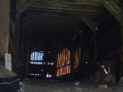 Innenansicht des ernorm großen Gebäudes der Berstation SL Roßkopf