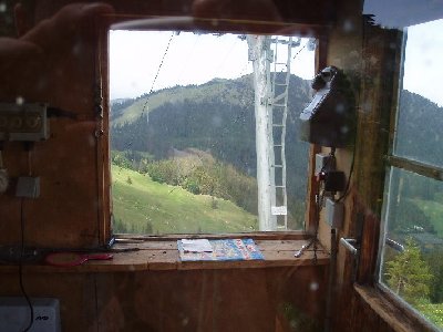 Innenansicht des Bergstationhäuschens, SL Roßkopf