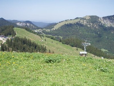 Bergstation der Roßkopftellerliftes<br />(HU 154m L.: 380m !!!)